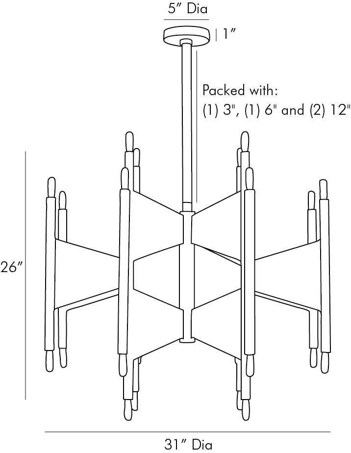 Люстра Arteriors DESKINS CHANDELIER в Воронеже