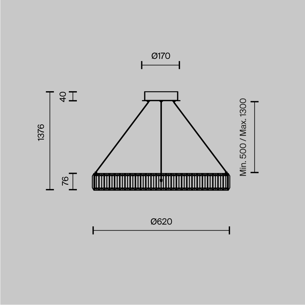 Люстра подвесная Krone 3000К 36Вт в Воронеже