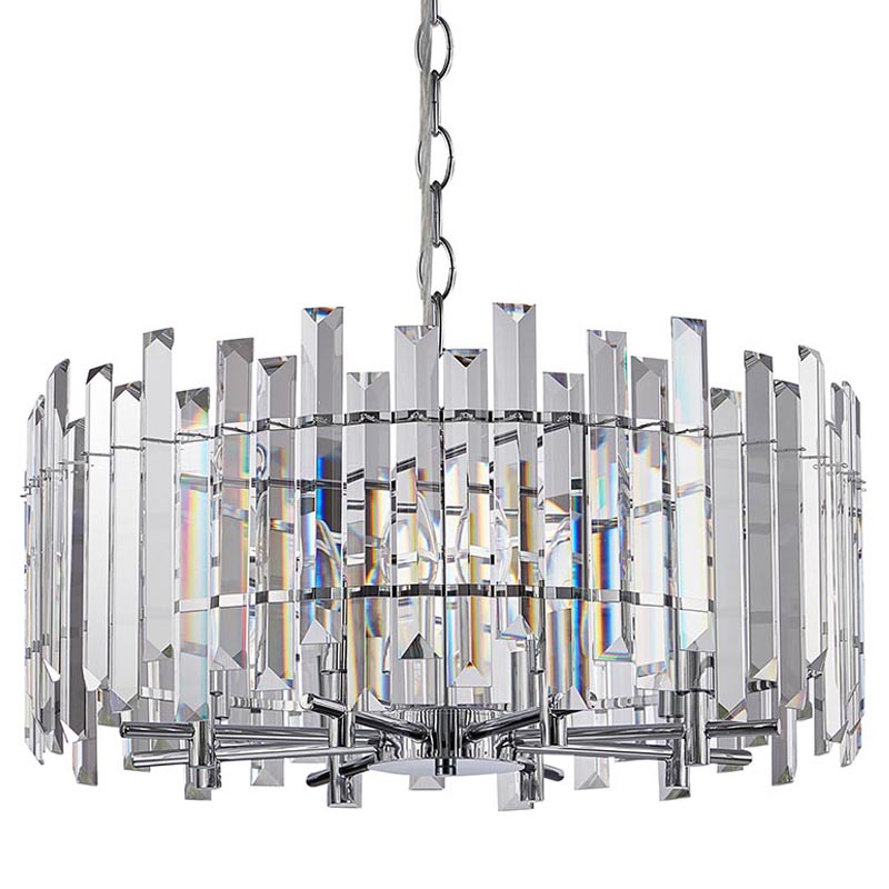 Люстра Langley Chandelier chrome 60 Хром Прозрачный в Воронеже | Loft Concept 