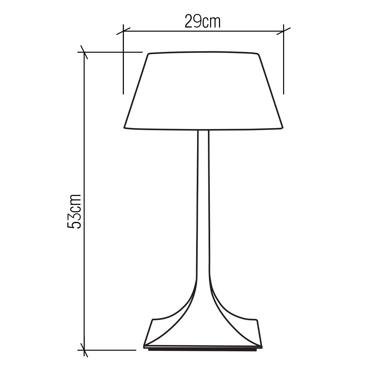 Настольная лампа со скошенным конусовидным абажуром и фигурной ножкой в цвете тик Accord Lighting в Воронеже