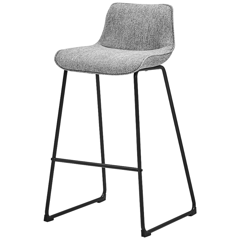 Барный стул Alonzo Bar Stool Gray Черный Светло-серый в Воронеже | Loft Concept 