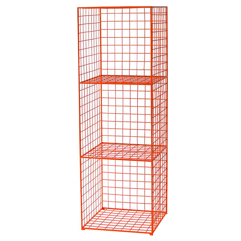 Стеллаж Carney Orange Industrial Metal Rust Rack Оранжевый в Воронеже | Loft Concept 