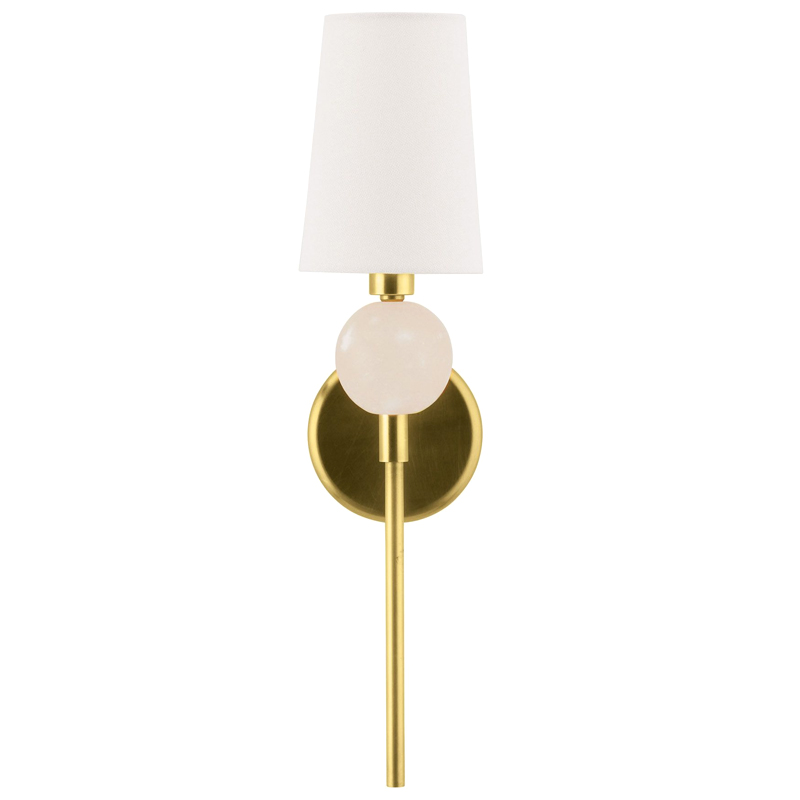 Бра Arteriors MENDEE SCONCE GOLD Золотой Белый в Воронеже | Loft Concept 