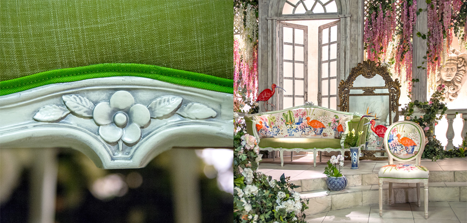 Диван Poetry of Flowers and Birds Sofa - фото №1