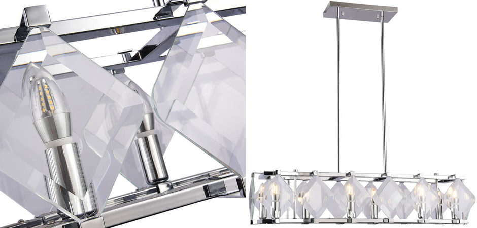 Люстра Glass Rhombus Lighting Люстра Glass Rhombus Lighting - Loft-Concept в Воронеже