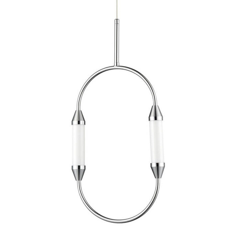 Подвесной светильник Giopato & Coombes CIRQUE Pendant Ellipse Vertical Chrome S Хром в Воронеже | Loft Concept 