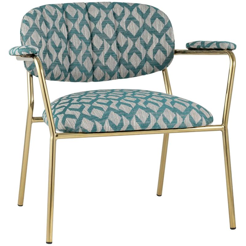 Полукресло Singer Chair Голубой Орнамент Голубой пастельный Золотой Полукресло Singer Chair Голубой Орнамент Голубой пастельный Золотой в Воронеже | Loft Concept