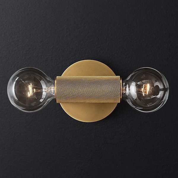 Бра RH Utilitaire Inline Sconce Brass Латунь в Воронеже | Loft Concept 