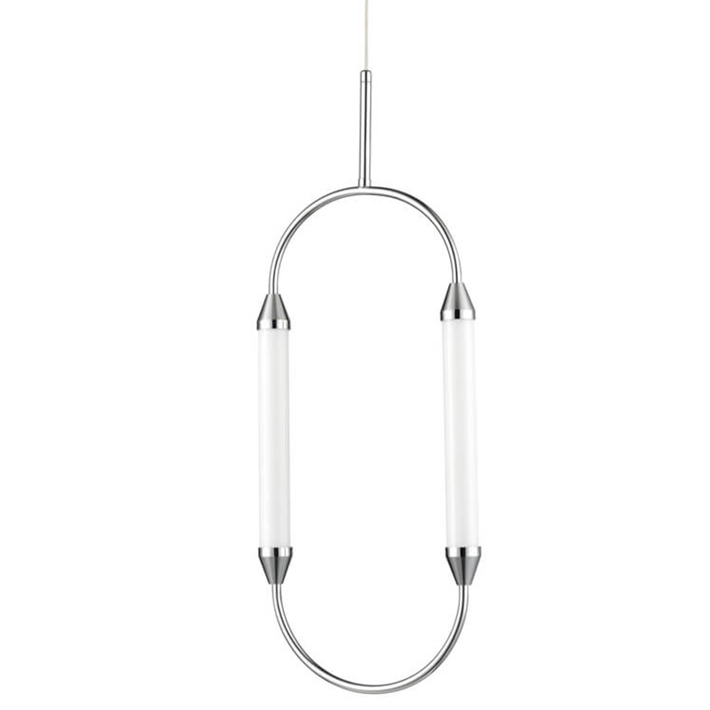 Подвесной светильник Giopato & Coombes CIRQUE Pendant Ellipse Vertical Chrome M Хром в Воронеже | Loft Concept 