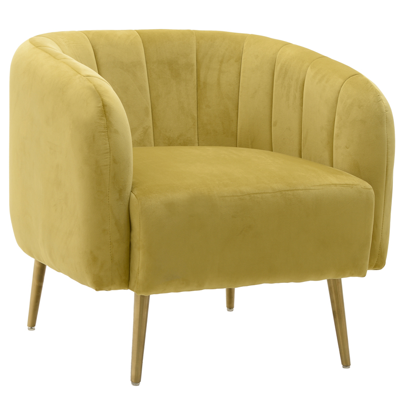 Кресло Donsia Armchair yellow Желтый Золотой в Воронеже | Loft Concept 