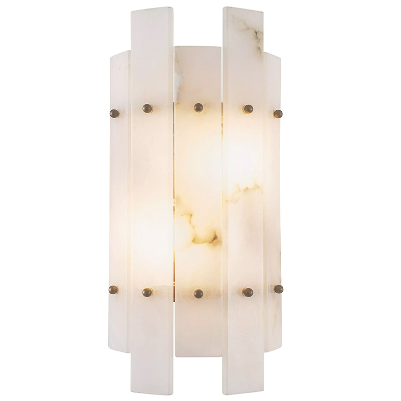 Бра Eichholtz Wall Lamp Caprera Alabaster Белый Мрамор Bianco Бежевый Латунь Бра Eichholtz Wall Lamp Caprera Alabaster Белый Мрамор Bianco Бежевый Латунь в Воронеже | Loft Concept