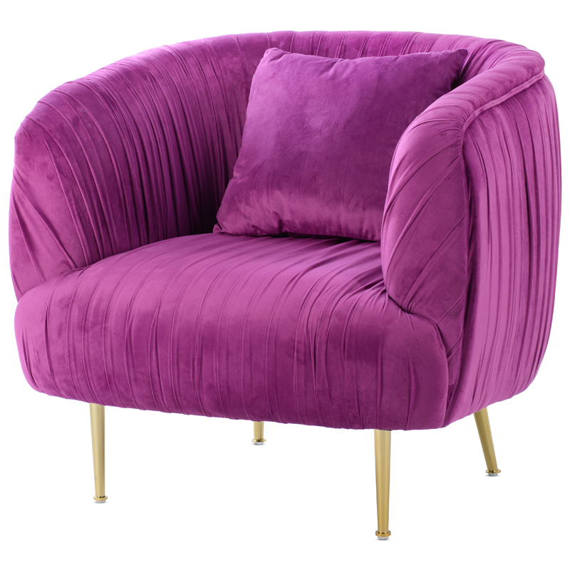 Кресло SOUFFLE CHAIR purple Фуксия Золотой в Воронеже | Loft Concept 