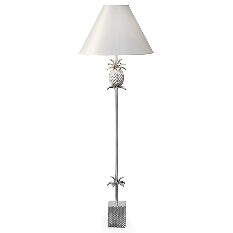 Торшер FLOOR LAMP PINEAPPLE CONE white Алюминий Белый в Воронеже | Loft Concept 