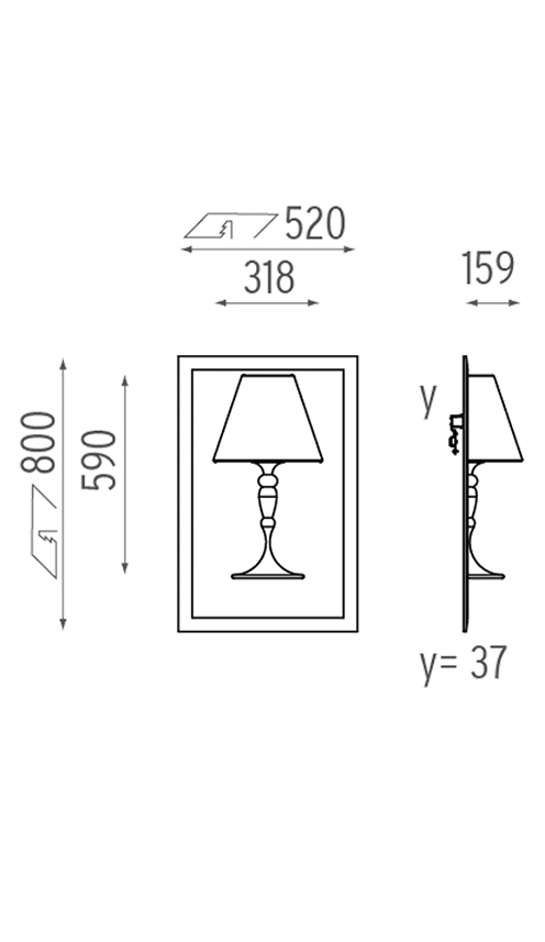 Настенный Светильник Flos Abajourd Hui Small Lampada da parete в Воронеже