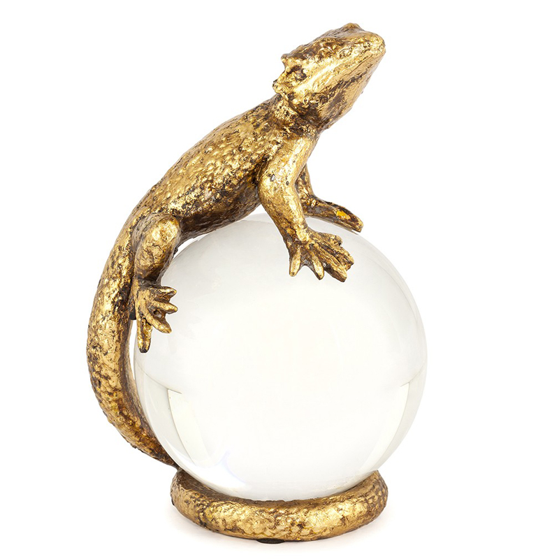 Статуэтка PAPERWEIGHT LIZARD Белый Бронза в Воронеже | Loft Concept 