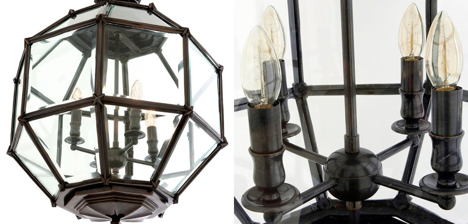 Люстра Lantern Owen Bronze M - Loft-Concept в Воронеже