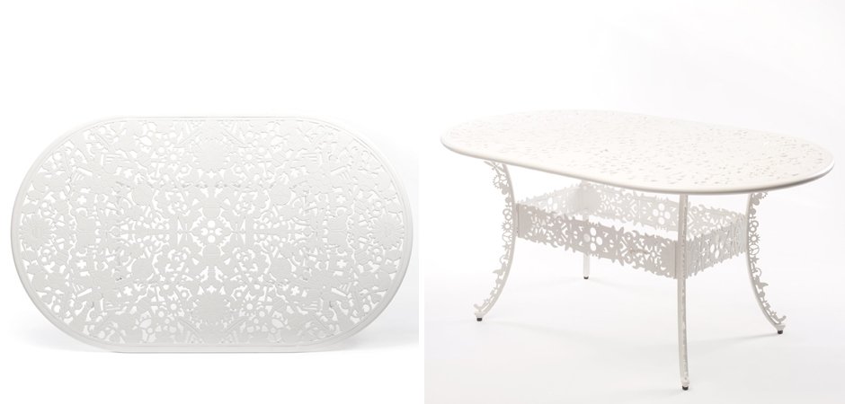 Обеденный стол Industry Collection ALUMINIUM OVAL TABLE – WHITE Обеденный стол Industry Collection ALUMINIUM OVAL TABLE – WHITE - Loft-Concept в Воронеже