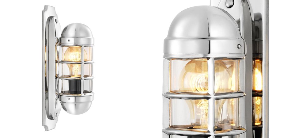 Бра Eichholtz Wall Lamp Le Caprice Nickel - Loft-Concept в Воронеже
