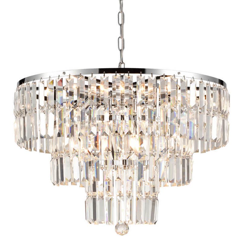 Люстра 1920s Odeon Chandelier chrome 60 Прозрачный (Transparent) Хром в Воронеже | Loft Concept 