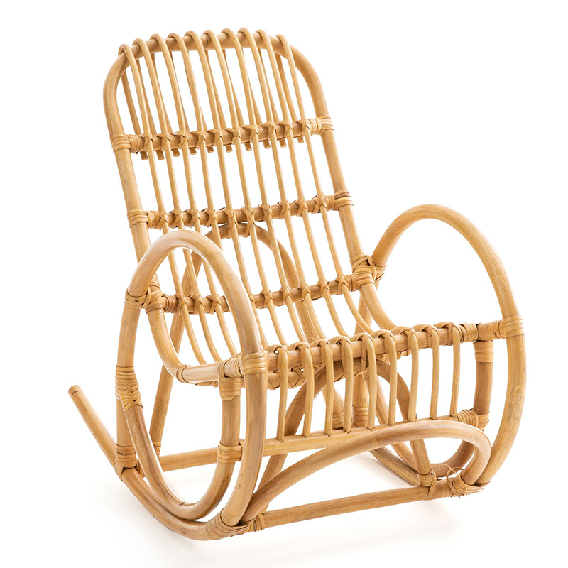 Детское кресло-качалка Wicker Baby Rocking Chair Бежевый в Воронеже | Loft Concept 