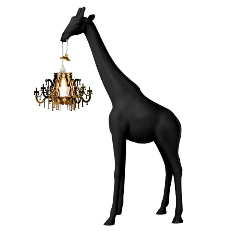 Настольная лампа черный жираф Black Giraffe Table Lamp Черный в Воронеже | Loft Concept 