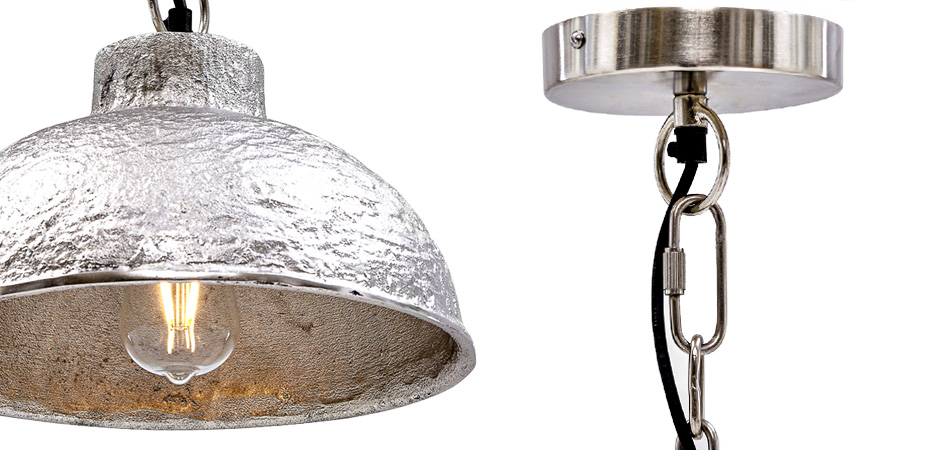 Подвесной светильник Rough Silver Pendant II Подвесной светильник Rough Silver Pendant II - Loft-Concept в Воронеже