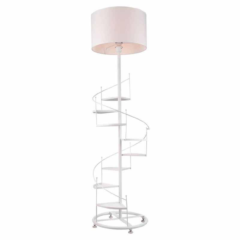 Торшер Spiral Staircase Floor Lamp White Белый в Воронеже | Loft Concept 