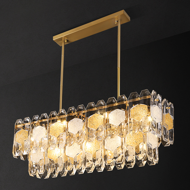 Люстра Oswalda Linear Chandelier Золотой Люстра Oswalda Linear Chandelier Золотой в Воронеже | Loft Concept