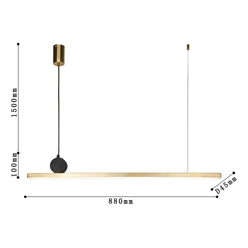 Светодиодная люстра DRAWING LINES Gold в Воронеже