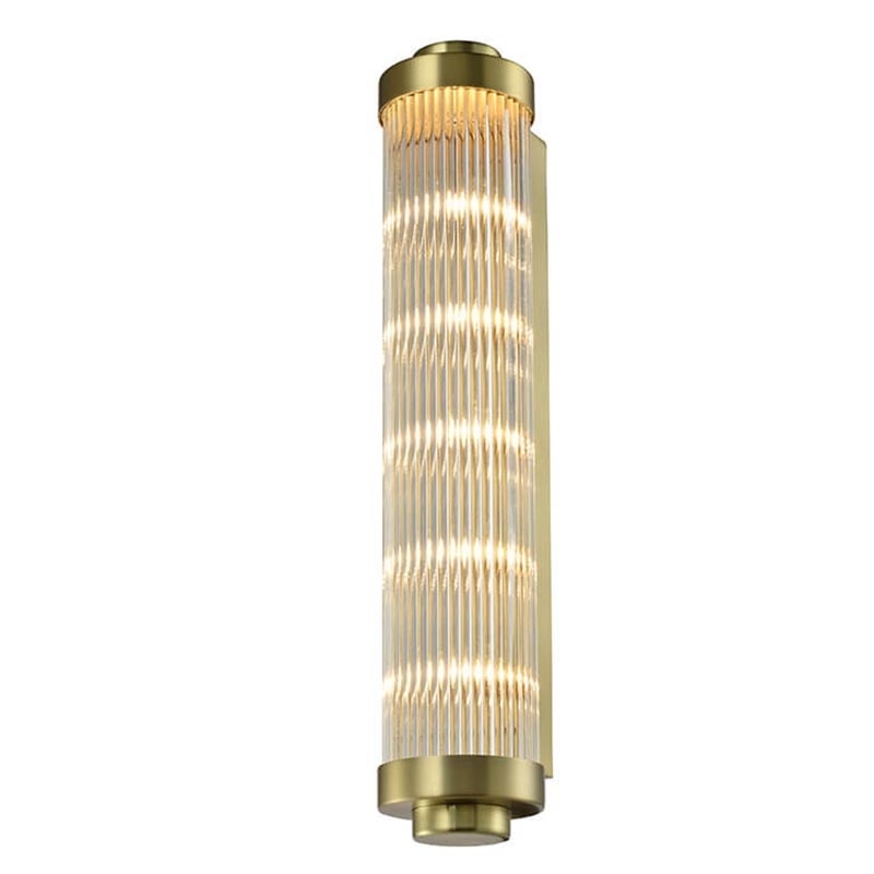 Бра Buck Glass TUBE Wall Lamp Brass Латунь Прозрачный (Transparent) в Воронеже | Loft Concept 