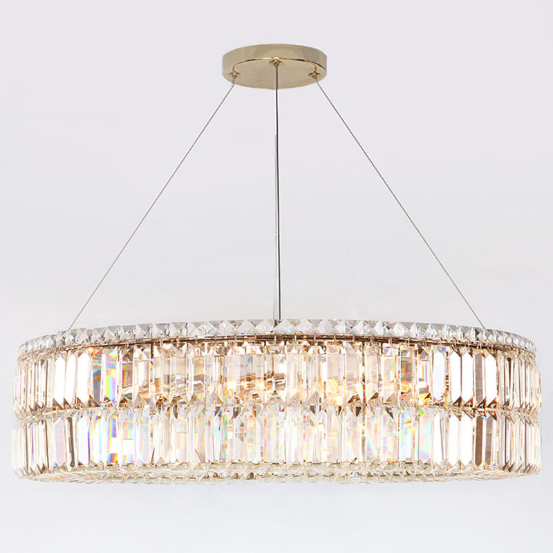 Люстра Darleen Crystal Gold Chandelier 17 Золотой Прозрачный (Transparent) в Воронеже | Loft Concept 