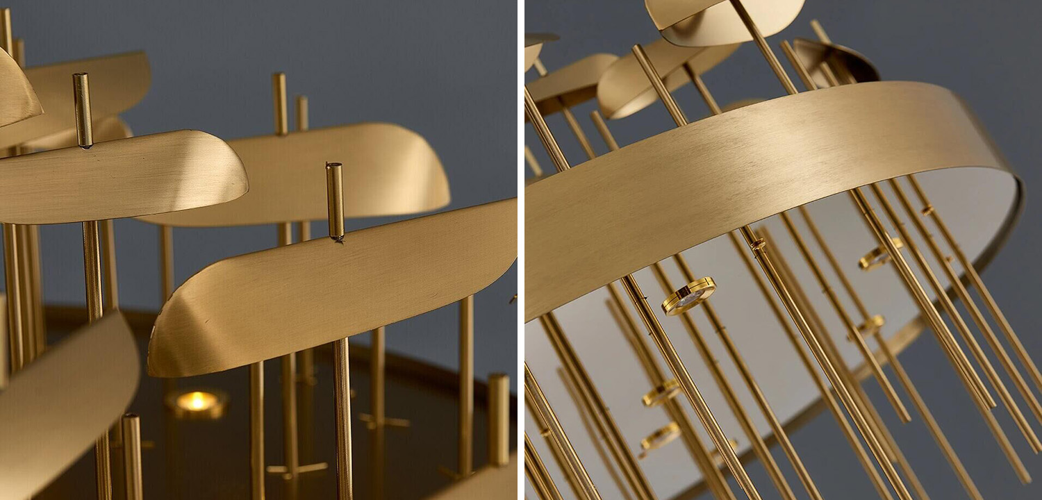 Светодиодная дизайнерская инсталляция ANODINE Perlina Disk Chandelier - фото