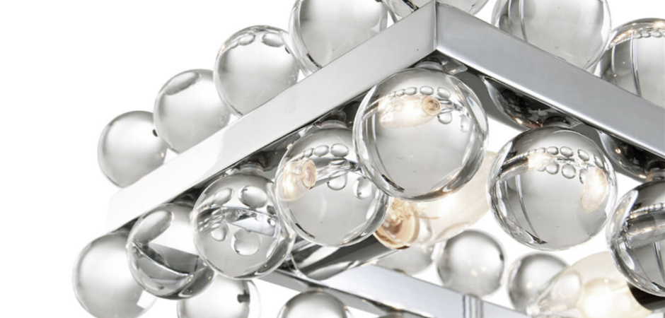 Sacramento Transparent Balls Rectangle Chandelier Sacramento Transparent Balls Rectangle Chandelier - Loft-Concept в Воронеже