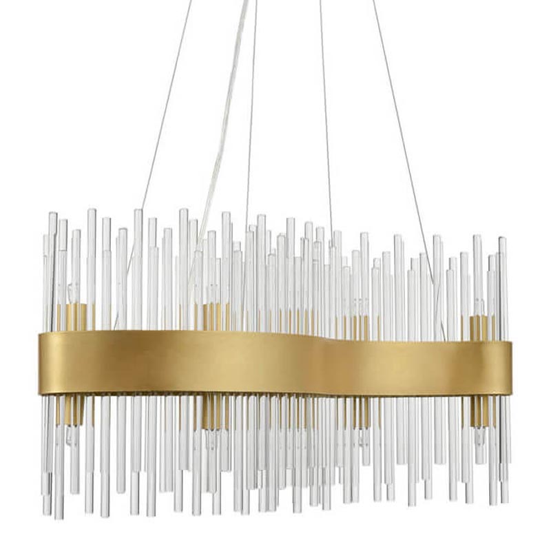 Люстра Nembus Chandelier 60 gold Прозрачный (Transparent) Золотой в Воронеже | Loft Concept 