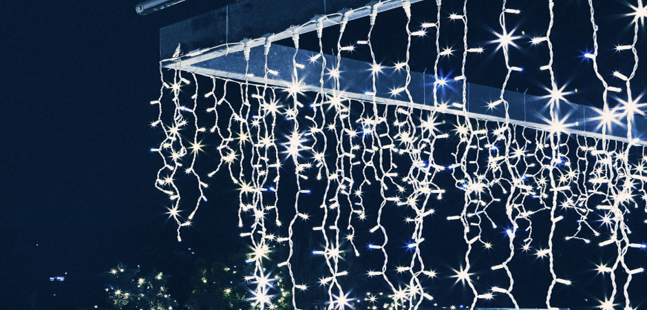 Светодиодная Гирлянда-Бахрома с Белым светом - Loft-Concept в Воронеже