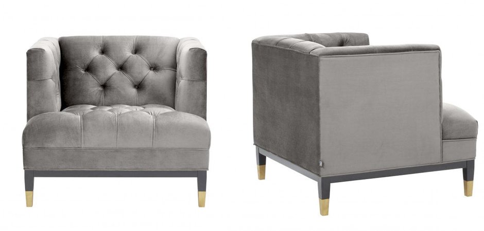 Кресло Eichholtz Chair Castelle Grey Кресло Eichholtz Chair Castelle Grey - Loft-Concept в Воронеже
