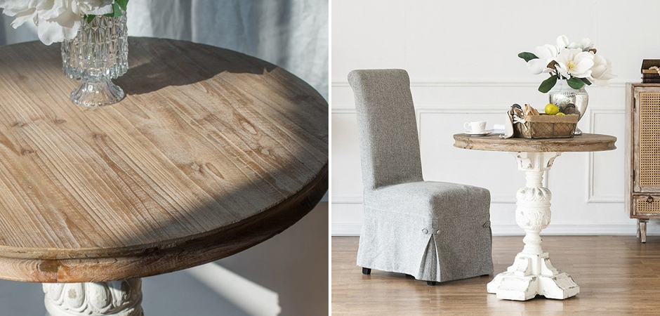 Круглый обеденный стол Aged Wood Круглый обеденный стол Aged Wood - Loft-Concept в Воронеже