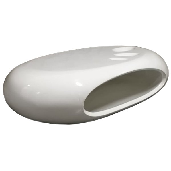 Кофейный стол Oval Capsule Белый в Воронеже | Loft Concept 
