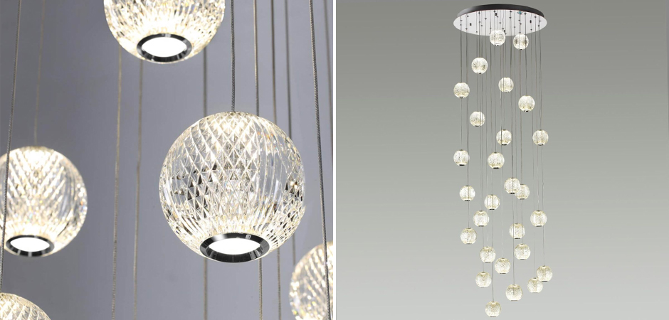 Каскадная люстра Crystal Globule Хром Каскадная люстра Crystal Globule Хром - Loft-Concept в Воронеже
