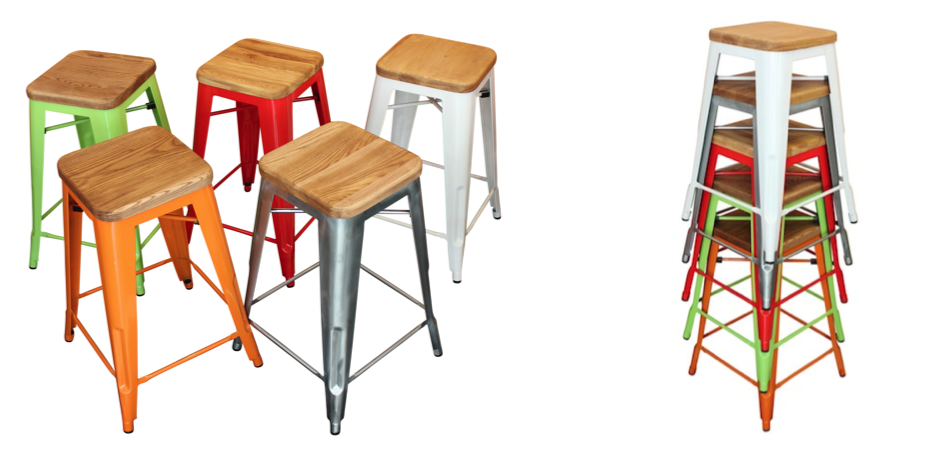 Барный стул Tolix Board Seat barstool Барный стул Tolix Board Seat barstool - Loft-Concept в Воронеже