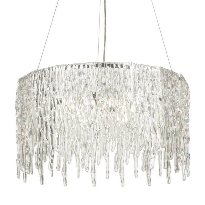 Люстра Cold Heart Silver Single Tier Chandelier Хром Прозрачное Стекло в Воронеже | Loft Concept 