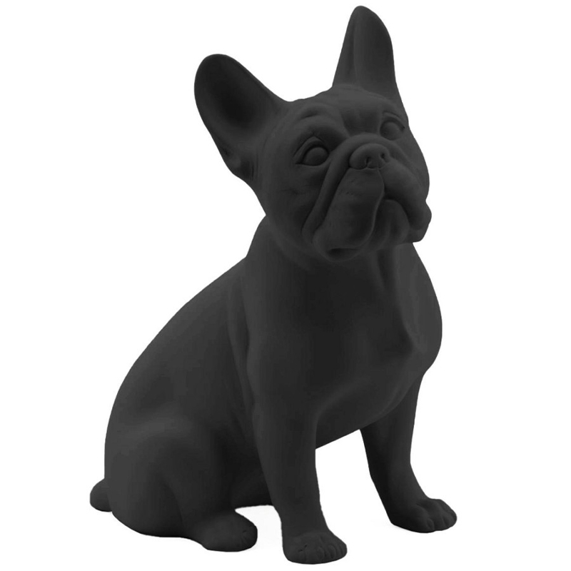 Статуэтка Abhika French Bulldog Black Matt Черный в Воронеже | Loft Concept 