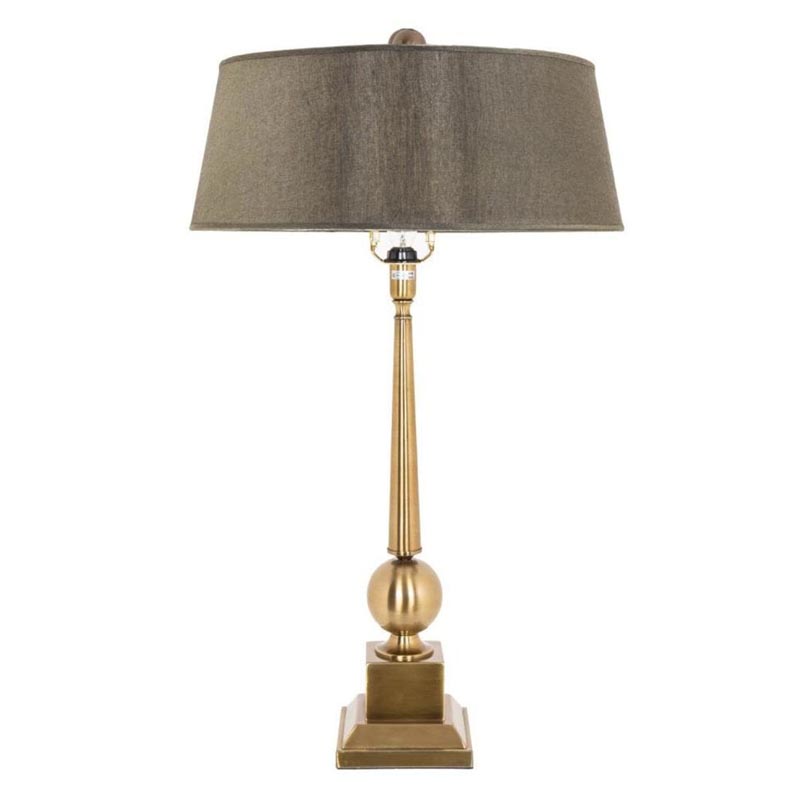 Настольная лампа Neville Table Lamp Латунь Бронза в Воронеже | Loft Concept 