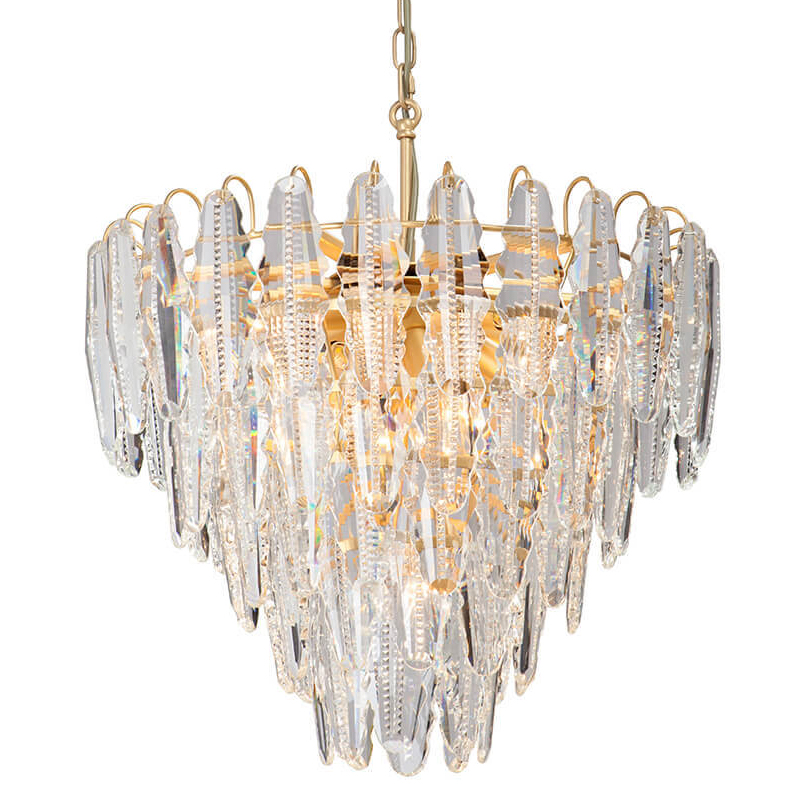 Люстра Maogan Textured Chandelier Золотой Прозрачный (Transparent) в Воронеже | Loft Concept 