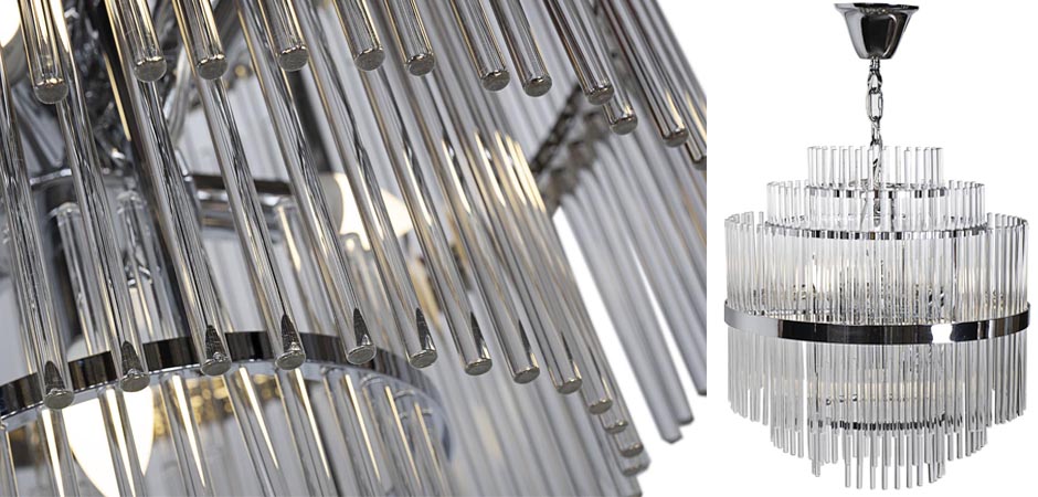 Люстра Hexagon Tube Light Multi-Tiered Chandelier Люстра Hexagon Tube Light Multi-Tiered Chandelier - Loft-Concept в Воронеже
