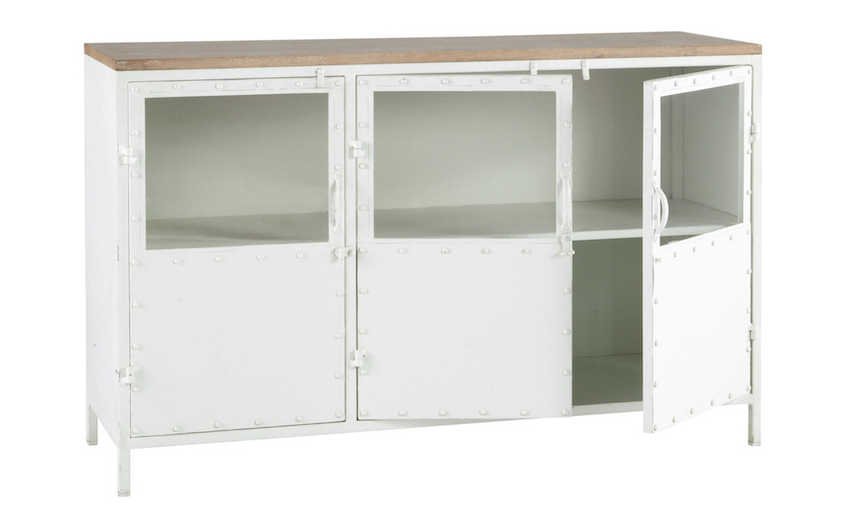 Буфет в стиле Лофт белый Industrial Rust Bleached Chest Буфет в стиле Лофт белый Industrial Rust Bleached Chest - Loft-Concept в Воронеже