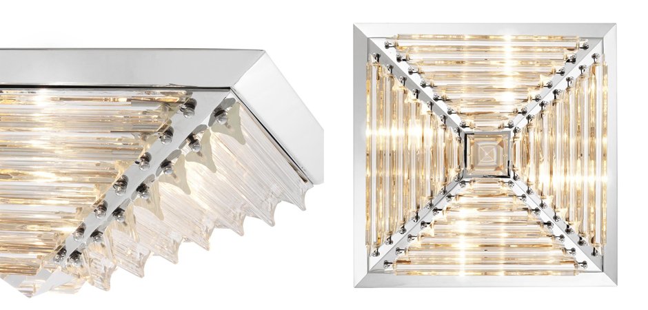 Потолочный светильник Eichholtz Ceiling Lamp Eden Nickel Потолочный светильник Eichholtz Ceiling Lamp Eden Nickel - Loft-Concept в Воронеже