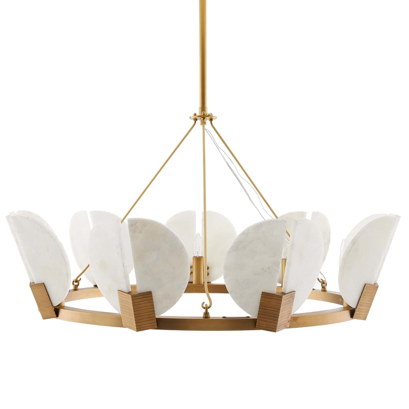 Люстра Arteriors SIERRA CHANDELIER GOLD Золотой Белый в Воронеже | Loft Concept 