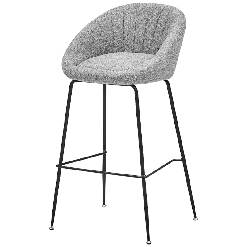 Барный стул Alberto Bar Stool Gray Черный Светло-серый в Воронеже | Loft Concept 