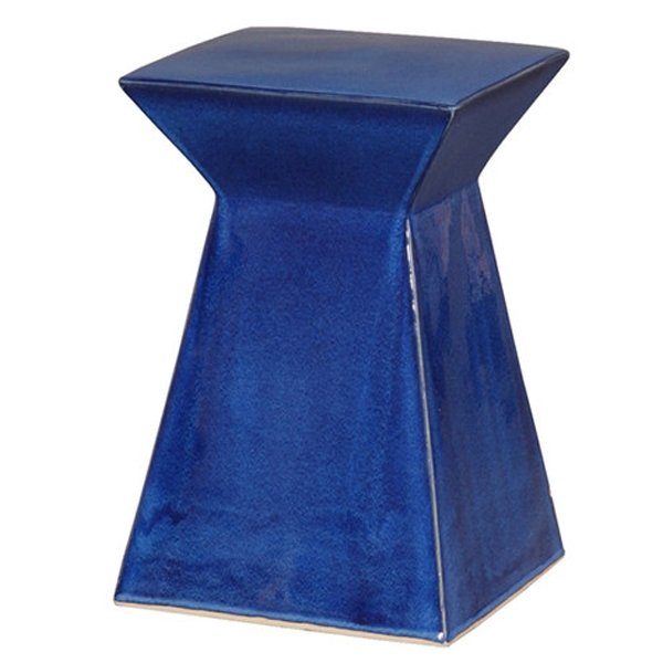 Керамический табурет Upright Garden Stool - Blue Синий в Воронеже | Loft Concept 